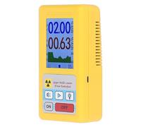Yctze Compteur Geiger BR 6, Détecteur de Rayonnement Nucléaire, Dosimètre Portatif de Haute Précision avec écran LCD, Idéal pour les Laboratoires Extérieurs à Domicile, 5,3 Pouces (YELLOW)