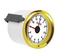Yctze Compteur Horaire 52mm avec Rétroéclairage LED, Indice IP67 (Gold | Verre incurvé antibuée de haute précision, conception étanche, faible consommation d\'énergie, parfait pour les bateaux et
