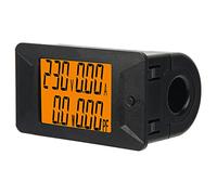 Yctze Compteur Multifonction Numérique AC PZEM-028 0-100A/400V avec Affichage du Facteur de Puissance pour Usage Domestique et Industriel