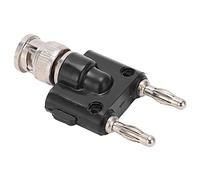 Yctze Connecteur Adaptateur U28 BNC Mâle vers Double Fiche Banane - Test d'oscilloscope, Outil de Test électrique Haute fiabilité, Forte Résistance aux Vibrations, Connexion Radio Facile