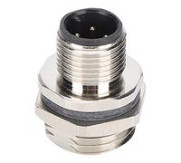 Yctze Connecteur de Prise monté sur Panneau IP67, Adaptateur de Prise à 4 Broches avec Laiton plaqué pour Une Connexion Fiable