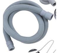 Yctze Connecteur de Vidange D'évier de Camping-Car à Angle Droit Crépine de Vidange D'évier de Camping-Car avec Tuyau de 1,5 M Crépine à Double Couche en Acier Inoxydable pour