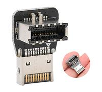 Yctze Connecteur Interne du Panneau Avant USB 3. 10g Adaptateur d'angle de Type-E 90 ° pour la Carte Mère de l'ordinateur (Carte d'adaptateur de Type-E PH74-B (10354))