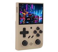 Yctze Console de Jeu Portable avec écran LCD IPS de 3,5 Pouces, Jeu Rétro Portable avec Double Joystick et Processeur Quadruple pour la Maison et Les Voyages (Gris Transparent #15)