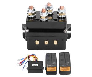 Yctze Contrôleur De Treuil Électrique DC500A 12V Kit De Télécommande Sans Fil Et Relais De Solénoïde Pour 8000Lbs-12000Lbs ATV UTV