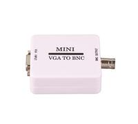 Yctze Convertisseur Vidéo Mini HD VGA vers BNC avec USB 1920 X 1080 pour TV HD, Moniteurs, Téléviseurs, Ordinateurs - Sortie Coaxiale, Entrée Environnante, Câble Adaptateur Inclus