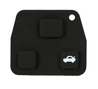 Yctze Coque de Porte-clés de Voiture Automatique à Distance à 3 Boutons Coque de Clé de Voiture en Caoutchouc pour Avensis Rav4