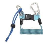 Yctze Corde de Plongée Anti-Perdue en Acier Inoxydable en Acier Inoxydable Corde de Caméra de Plongée à Ressort de Photographie sous-Marine - & (Blue)