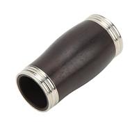 Yctze Corps de Clarinette en ébène avec Anneau en Métal - Accessoires Noirs et Argentés pour un Son et une étanchéité à l'air Améliorés, Comprend un Tuyau de Pitch