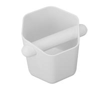 Yctze Coup de café de Grande capacité 600ML-conception de Prisme Hexagonal Antidérapant Silencieux, Matériau ABS, élimination du Marc de café à la Maison et à Utiliser (WHITE)