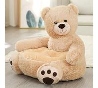 Yctze Coup de canapé pour Enfants en Forme d'animal Mignon (Ours Brun Clair 50x50x45cm)