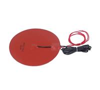 Yctze Coussin Chauffant Circulaire en Silicone pour Imprimante 3D, Coussin Chauffant Rond Souple et Flexible, 120W DC24V, Portable et Polyvalent (DC24V)