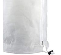 Yctze Couvercle de Gel des Plants Multiples épaissis avec Fermeture éclair et Cordon de Cordon pour la Chaleur et la respirabilité Hivernales (Blanc 2 pièces)