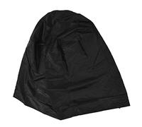Yctze Couvercle Rond de Foyer - Couvercle de Fibre en Polyester Imperméable Noir et épreuve de Poussière pour Puits de Feu Extérieurs et Patio, s'adapte à la Plupart des Tailles avec Cordon