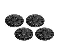 Yctze Couvre-Roues de Roue HubCaps 14 Pouces Ensemble de Couvertures de Pneus de 4 ABS Universel pour Un SUV de Camion de Voiture avec Remplacement de Conception élégant pour AX (Black)