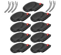 Yctze Couvre-têtes de Club en PVC Souple, 9 Pièces, avec Symboles Clairs et Ajustement sécurisé, Protecteur Léger et Facile à Transporter pour Putter et Fers