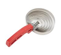 Yctze Cow Curry Peigne - 6 Tours Brosse de Démangeaisons en Acier Inoxydable avec Poils de Cheval pour Un Toilettage Efficace de Bétail, de Chevaux, de Chiens et de Petits Animaux de Compagnie