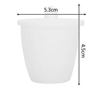 Yctze Creuset de Laboratoire en PTFE avec Couvercle - Résistant à la Corrosion, Haute Température jusqu'à 300 °C, Digestion Parfaite des échantillons, ébullition et Cuisson à la Vapeur - 30 Ml et