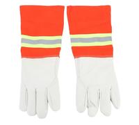 Yctze de Lutte contre L'incendie, Conception de Manchette Résistante à la | Cuir de vachette confortable, Bandes réfléchissantes, Imperméable, Utilisation multiscénarios, Matière respirante