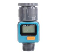 Yctze Débitmètre d'eau à Affichage Numérique 3/4 Pouces, 4 Modes de Mesure, Gallons, Litres, Débitmètre de Carburant à Commutation avec 0,3-12 GPM, L pour une Consommation en Temps Réel, adapté à une
