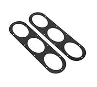 Yctze Diffuseur de Pare-Chocs Arrière Universel 2 Pièces Panneau de Dérivation d'air de Course en Alliage D'aluminium Style de Voiture avec Conception de Soufflerie pour la Plupart des