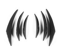 Yctze Diffuseur de pare-chocs de voiture, 6pcs Texture en fibre de carbone Texture de pare-chocs de voiture Fin Canard Splitter Diffuseur Valence Spoiler Lip