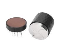 Yctze Distributeur de café et Doseur de 58 Mm - Distributeur de café de 58 Mm, Outil de Distribution, Niveleur de avec Couvercle en Bois Inoxydable - Accessoires Professionnels - Maison et