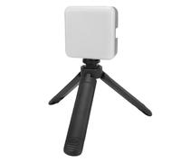 Yctze Double Lumière de Remplissage LED avec Pince de Téléphone et Poignée de Support, Lumière Vidéo Portable à luminosité Réglable 5600 K pour la Photographie, Kit D'éclairage