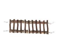 Yctze Échelle d'escalade Flexible en Bois Flexible pour Animaux de Compagnie - Bridge en Bois de Pomme Environnemental pour Perroquets, Chinchillas et Petits Animaux (40cm)