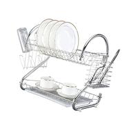 Yctze Égouttoir à Vaisselle à 2 Niveaux Grande capacité Support Stable Égouttoirs à Vaisselle pour Cuisine Domestique Égouttoir à Vaisselle pour Comptoir de Cuisine Égouttoir à