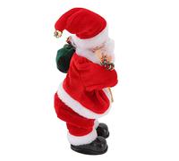 Yctze Électrique Danse Père Noël Danse Musicale Électrique Vieil Homme Intéressant Hanche Secouant Vieil Homme Poupée Décoration Cadeaux Peluche Interactif Jouet Chiffres (Sac à Dos)