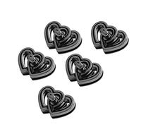 Yctze Élégant Alliage Double Coeur d'amour Sac à Main Serrure Artisanat, Beau Sac à Main Fermeture à Glissière de Messager, à et Portefeuilles - Matériel de Décoratif