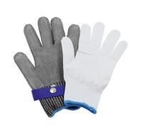 Yctze en Maille d'acier Inoxydable pour Boucherie, Travaux de Scie électrique, Confortables et Respirants 2XL 26,5 Cm/10,43 Pouces (XL)