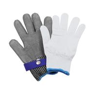 Yctze en Maille d'acier Inoxydable pour Boucherie, Travaux de Scie électrique, Confortables et Respirants 2XL 26,5 Cm/10,43 Pouces (2XL)