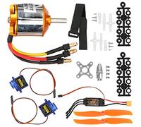 Yctze Ensemble d'ailes Fixes d'hélicoptère RC avec Moteur 2217 KV1100, Hélice 1060, Servo SG90 9G et ESC 40A XT60-Kit 'Accessoires RC