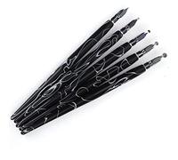 Yctze Ensemble de 5 Stylos Acryliques avec Pointe de Dessin animé - Outils de Peinture Plats et Ronds pour Artistes - Fournitures d'art Colorées Translucides pour le Dessin et l'écriture Créatifs