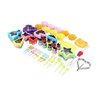 Yctze Ensemble de 55 Emporte-pièces en Acier Inoxydable, Kit d'outils de Déjeuner pour Enfants avec Formes de Dinosaures Star, Outil de Bricolage Amusant pour la Fabrication de à l'école