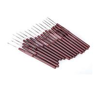 Yctze Ensemble De Crochets en Dentelle Ultra Fine en Acier Inoxydable avec Poignée en Plastique - Outil De Couture Précis - Crochet De 0,5Mm - Accessoire De Couture élég pour Projets Créatifs