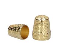 Yctze Ensemble de dé à Coudre en Métal 10 Pièces avec Résistance aux Doigts et à l'abrasion pour Couturières-Antique (GOLD)