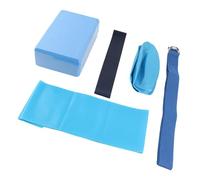Yctze Ensemble de Fitness 5 Pièces - Comprend Un Bloc, Une Boucle de Résistance, Une Ceinture Extensible, Une Serviette en Latex et - Léger et équipement d'entraînement à Domicile, de flexibilité