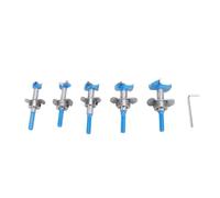 Yctze Ensemble de Forets Forstner pour Charnière de 35 Mm 5 Pièces de Forets d'alésage Ensemble d'ouvre-trou à Tige Hexagonale Installation de Charnière 15 Mm 20 25 30 35 Foret 'alésage pour