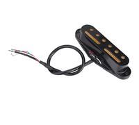 Yctze Ensemble de Micros de Guitare à Bobine Unique PCS/Set Single Coil Neck Middle Bridge SSS Pickup ST Guitar Guitare à Bobine Unique Instruments de Musique/Accessoires d'Instruments/et (BLACK)