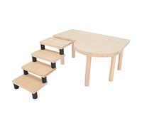 Yctze Ensemble de Plate-Forme et d'escaliers en Bois pour Hamster Mignon - Plate-Forme Saine pour Animaux de Compagnie avec échelle pour Petits Animaux comme Les Hamsters et Les Cochons d'Inde