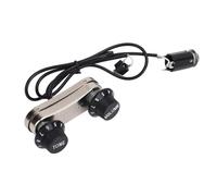 Yctze Ensemble de Pont de Transducteur Piézo-électrique pour Violon avec Bouton de Volume pour Violon - Transducteur Piézo-électrique pour Instruments de Corps - Kit de Micro pour avec 6,35 Mm pour