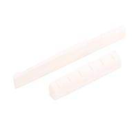 Yctze Ensemble de Selle D'écrou de Guitare, Os de Vache Blanc, Conception Durable pour Accessoires de Guitare Acoustique, 1 unité