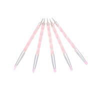 Yctze Ensemble de Stylos à Points pour Nail Art à Double extrémité, 5 Pièces, Outils Colorés de Haute qualité pour la Manucure et la Conception des Ongles (PINK)