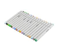 Yctze Ensemble de Stylos Marqueurs Double Face 48 Couleurs avec Trousse à Crayons pour Artistes, Amateurs et Artisans