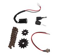 Yctze Ensemble de Vélo électrique et Pignons - 38 Maillons en Acier avec Pignon à Clavette à 9 Dents et à 13 Dents, Modifications Parfaites et Transfert de Puissance, Comprend un Ensemble électrique