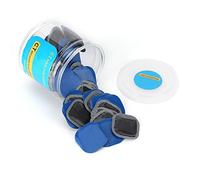 Yctze Ensemble d'outils de Réparation de Pneus en Caoutchouc, Patch Universel pour Voiture et Moto, Léger et 45x45mm, Solution d'urgence Rapide, 80 Pièces