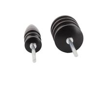 Yctze Ensemble d'outils de Sculpture sur Cuir 2 Pièces - Brunissoir à Bois Rond et Lisseur de Cuir, Bordures en Efficaces, Coins et épaisseurs Serrés